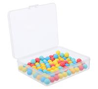 PAMINGONO Perles à Compter en Plastique Coloré 10 MM Lot de 100 Mini Boules pour Apprentissage des Mathématiques Activités de Tri et Probabilités Jeu Éducatif pour Garçon et Filles et