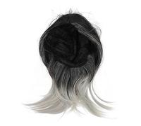 PAMINGONO Perruque De Cosplay Naturelle Mi-longue Coupe Courte Et Lisse Coupe Au Carré Avec Au Milieu Dégradée Pour Fêtes Mariages Et Usage Quotidien