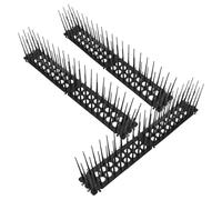 PAMINGONO Pics Dissuasifs Anti-Pigeons en Plastique Noir 3pcs pour Clôture de Jardin, Prévention des Oiseaux et Animaux Grimpeurs en Extérieur