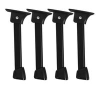 PAMINGONO Pieds de Table Pliables en Fer Noir 4pcs pour Tables Basses Manger, Design Moderne, Robuste et Pliable, pour Remplacement Facile
