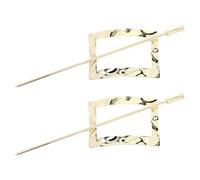 PAMINGONO Pinces à Cheveux Accessoires Pratiques Solides Vintage 2pcs en Alliage Or Style Simple et Délicat pour Cheveux Moyens à Épais pour Mariage Champêtre