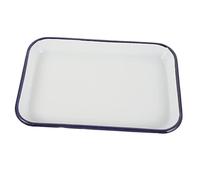 PAMINGONO Plat à Tartelettes Émaillé Rectangulaire Plat De Cuisson Multifonctionnel Résistant Chaleur Antiadhésif Et Facile à Nettoyer