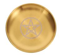 PAMINGONO Plateau Décoratif Plateau D'exposition Élégant et Fonctionnel Doré pour Cérémonies Religieuses et Maison pour Bijoux et Objets