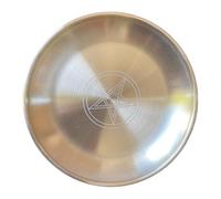 PAMINGONO Plateau Rituel Acier Inoxydable avec Pentacle Doré Assiette Décorative Unique pour Cérémonies Chamaniques et Offrandes Accessoire Sacré Polyvalent pour Maison Temple et Yoga