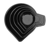 PAMINGONO Plateaux de Balance Électronique en Pp Noir, Surface Lisse et Empilables, Support Léger Bords Arrondis pour Pesée Domestique et Mesure Précise