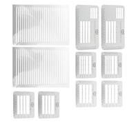 PAMINGONO Pochoir à Lignes pour Enveloppe Blanc en Pp, Modèle de Lettre à Rédiger pour Améliorer L'écriture, Guide Précis pour Cartes et Lettres, pour Scrapbooking et Correspondance