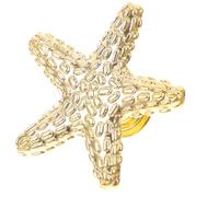 PAMINGONO Poignée de Tiroir Étoile de Mer en Alliage Or, Design Élégant et Simple, Diamètre Trou de Vis 4mm, pour Décorer ou Remplacer les Poignées de Commode et Chaussures