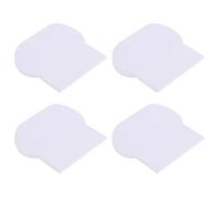 PAMINGONO Poignées de Levage Rehausseur de Siège Pratique Lot de 4 Adhésives en PC Blanc, Faciles à Installer pour Abattant de Toilettes pour Salle de Bain