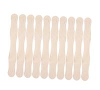 PAMINGONO Poignées d'Éventail en Bois Naturel 100 Pcs 200 X 25 X 2 MM, Accessoires DIY pour Fabrication d'Éventails à Main, Bâtonnets Ronds Polyvalents pour Mariage, Fête et Projets