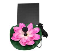 PAMINGONO Pompe à Fontaine Solaire Lotus Flottante Pompe à Eau Solaire pour Bassin Jardin Décoration Étang et Bain Oiseaux sans Batterie Hauteur de Jet Démontable et Facile à Nettoyer