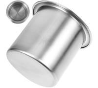 PAMINGONO Porte-gobelet Encastrable pour Canapé en Acier Inoxydable Argenté, Design Multifonctionnel Nettoyage Facile, Accessoire pour Fauteuil Inclinable