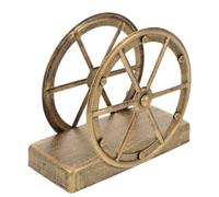 PAMINGONO Porte-serviettes Fer Style Ferme avec Roue Décorative Distributeur Stable pour Table de Cuisine Restaurant Bar et Repas Famille