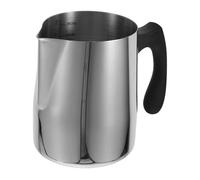 PAMINGONO Pot à Lait Inoxydable avec Poignée Plastique Isolante Pichet Mousseur avec Graduation pour Latte Professionnel et Cuisson Maison Fusion Cire Réutilisable