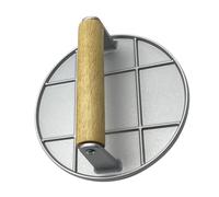 PAMINGONO Presse à Burger Aluminium Alliage Avec Poignée Bois Outil De Cuisine Pratique Pour Former Des Galettes De Viande Pour Barbecues Famille