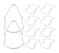 PAMINGONO Protecteur de Lame Accessoire de Jardinage Design Fin pour Tondeuse Électrique en Acier Argenté Lot de 10 Pièces pour Entretien Jardin