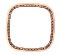 PAMINGONO Protection Écran Montre Sense Coque Protectrice Transparente Rose Doré Boîtier de Protection Antichoc avec Découpe Précise Shell Flexible pour Angles et Coins Sécurisés