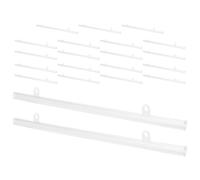PAMINGONO Rail de Fixation pour Affiches Pvc 20pcs Suspendre Sécurisée et Étanche pour Espaces Commerciaux et Supermarchés