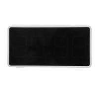 PAMINGONO Réveil LED Blanc Fonction Snooze et Affichage Numérique, Design Moderne Unique Surface Miroir en Plastique, pour Chambre à Coucher