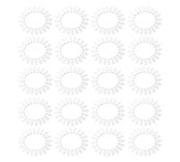 PAMINGONO Roue D'échantillons de Nail Art 20 Embouts Ovales en Plastique Portable pour Affichage de Faux Ongles pour Sessions de Formation et Parties