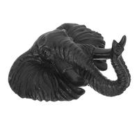 PAMINGONO Sculpture Murale Tête de Loup Réaliste Décoration Murale Résine pour Salon Maison Art Mural Décor Africain