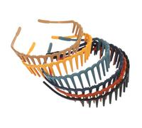 PAMINGONO Serrage-Tête en Plastique Antidérapant Lot de 6 Bandeaux de Peigne pour Filles Coiffure Confortable Accessoire pour Cheveux Décoration pour Fêtes