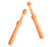 PAMINGONO Set de Brosses à Dents en Silicone et Étui de Rangement Lot de 2 avec Poils Doux Soin Buccal Complet Design Animal Mignon pour Bébés pour Nourrissons pour Usage à Domicile
