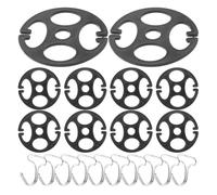PAMINGONO Sets de Crochets Métalliques Fixation Résistante aux Lot de 20 et Plastique Accessoires Polyvalents pour Housse de Siège Auto pour Voitures et SUV