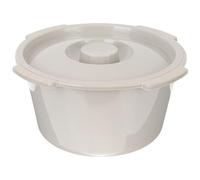 PAMINGONO Siège de Toilette pour Personnes Âgées et Femmes Enceintes Pot de Chambre en Plastique PP Épais Couvercle Bassin Urinaire Portable Pratique pour Usage Domestique et Voyage