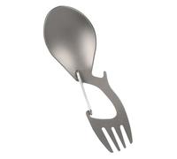 PAMINGONO Spork Fourchette Compacte en Titane Multifonction D'extérieur Léger Ouvre-bouteille et Cuillère pour Camping et Randonnée