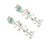 PAMINGONO Sticker Mural Mesure Hauteur Garçon Fille Autocollants Décoratifs Animaux Jungle Tableau Croissance Chambre Garçon Fille Suivi Développement Garçon Fille Décoration Pépinière