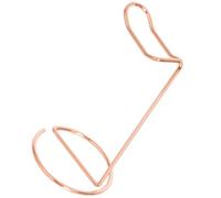 PAMINGONO Support Casque Audio Fer Stable et Élégant Support de Bureau pour Écouteurs Rangement Compact et Portable pour Maison et Bureau Finition Rose Doré