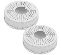 PAMINGONO Support de fixation caméra plafond plastique 2pcs pour caméra surveillance extérieur avec gestion câbles intégrée et installation rapide