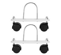 PAMINGONO Support de roulettes Rotatif en U pour Radiateur à Bain d'Huile 1 Paire Accessoires de Chauffage Mobile et Stabilité Antidérapante pour Terrasse