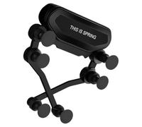 PAMINGONO Support de Téléphone Voiture en Plastique Noir Fixation Robuste pour Sortie d'air, Facile à Attacher et Détacher, Accessoire Automobile Pratique