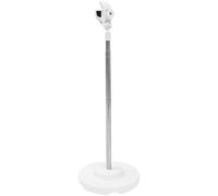 PAMINGONO Support pour Sèche-cheveux sur Pied Blanc Base Stable en Plastique et Acier Inoxydable pour Toilettage des Animaux à Domicile