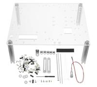 PAMINGONO Support Transparent pour Carte Mère / - Boîtier PC Ouvert Compact en - Socle Stable pour Tests et Maintenance - Rack Châssis Nu DIY Polyvalent pour Informatique et Dépannage