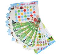 PAMINGONO Tableau D'apprentissage Propreté Facile à Déchirer avec Autocollants Papier et Motivation des Tout-petits pour Garçon et Filles pour Toilette