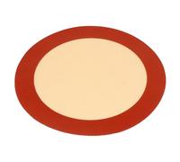 PAMINGONO Tapis de Cuisson en Silicone Rond Rouge 9 Pouces Antiadhésif et Résistant la Chaleur pour Micro-ondes et Accessoires pour Air Fryer