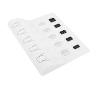 PAMINGONO Tapis de Manucure Fonction Mélange Facile des Couleurs Lavable en Silicone pour Entraînement Nail Art pour Manucure et Décoration des
