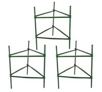 PAMINGONO Treillis pour Plantes Grimpantes 3 Sets Vert en Acier et Plastique, Support Facile à Monter sans Outils, pour Jardin et Plants Débutants