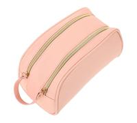 PAMINGONO Trousse De Toilette Femme Pochette De Voyage Zippée Organisateur Cosmétique Portable Couleur Poudrée Idéale pour Rangement Quotidien Déplacements