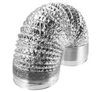 PAMINGONO Tuyau Evacuation Climatiseur Mobile 3 Mètres en Aluminium Renforcé, Gaine Ventilation Flexible Diamètre 180 Mm, Conduit Air pour Système Étanche et Salle de Bains