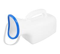PAMINGONO Urinoir Féminin Portable Blanc en Plastique, Facile à Nettoyer et Étanche, Voyage Soins aux Patients, Adapté aux Femmes et Personnes Âgées Couleur Aléatoire