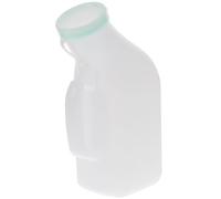 PAMINGONO Urinoir pour Hommes Capacité 1200ml en Plastique Blanc Réutilisable Pliable Brosse de Nettoyage pour Camping et Usage Extérieur Portable