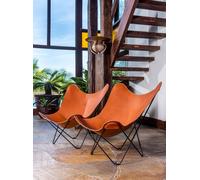 Pampa Mariposa Butterfly Chair Fauteuil Cuero - 7340172610069