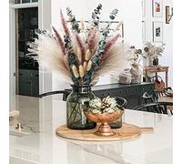 Pampa Séchées Naturelle Décoration 50 pcs Fleurs séchées de 40-44 cm Bouquet Séché d'herbe de Pampa de, Décoration de Vases de Fleurs Séchées pour Boho Mariage, Chambre, Anniversaire
