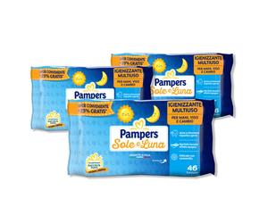 Pampers - 3 Lingettes Soleil et Lune