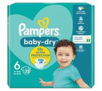 Pampers 81663648 Baby Drycouches Pack Géant de 33 Couches 13-18 kg Taille 6