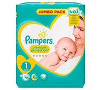 Pampers New Baby Taille 1 2-5 Kg X72 Couches