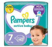 Pampers Active Baby 7, 40 couches, 15 kg et plus